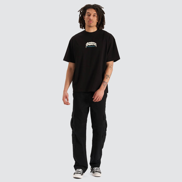 Nomadic Paradise Florist Street Tee Jet Black