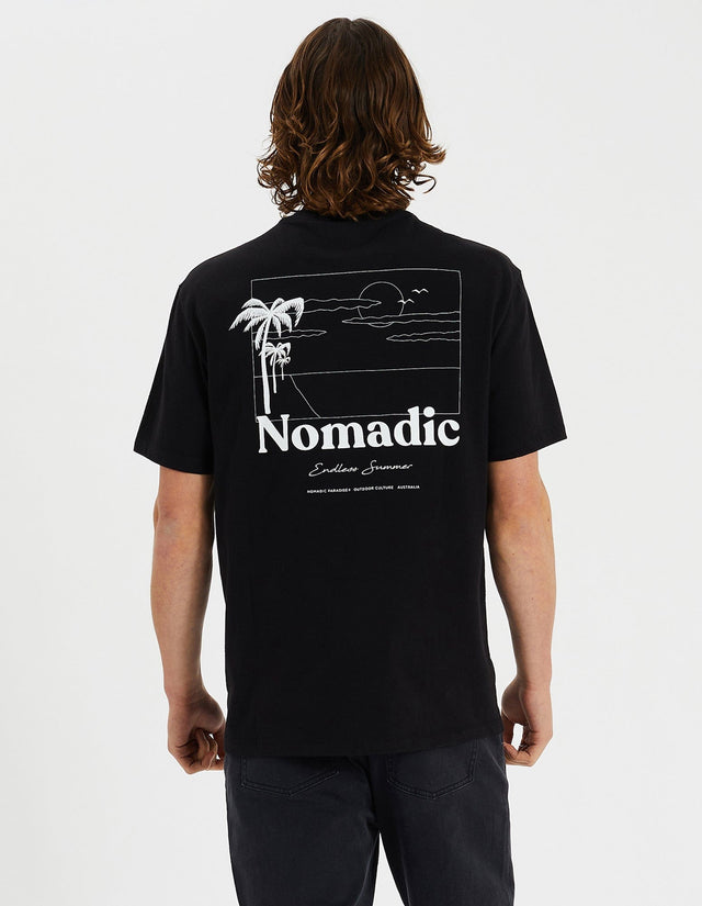 Nomadic Paradise Innovator Relaxed Tee Anthracite Black