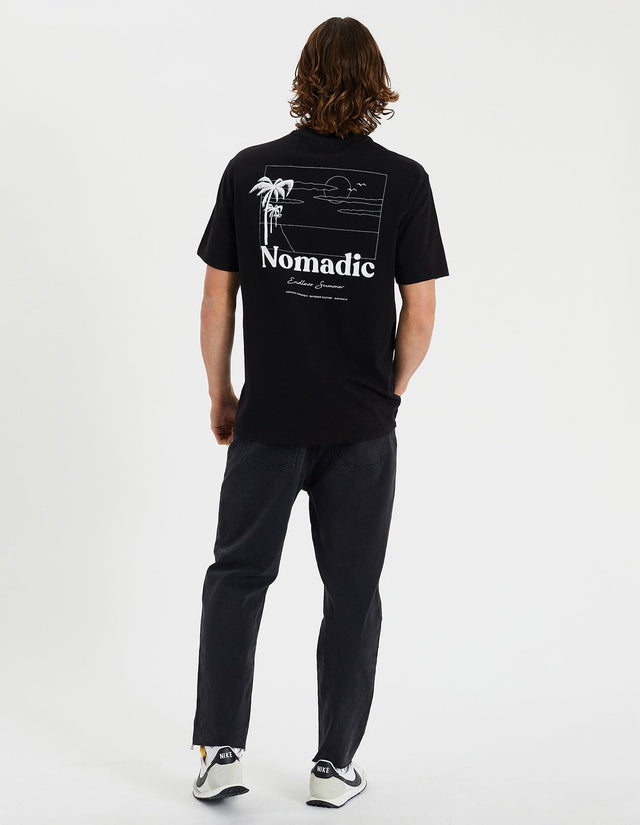 Nomadic Paradise Innovator Relaxed Tee Anthracite Black