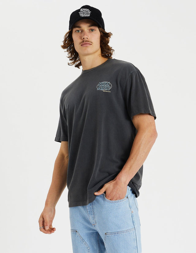 Nomadic Paradise Ottoman Relaxed Tee - Pigment Asphalt GREY