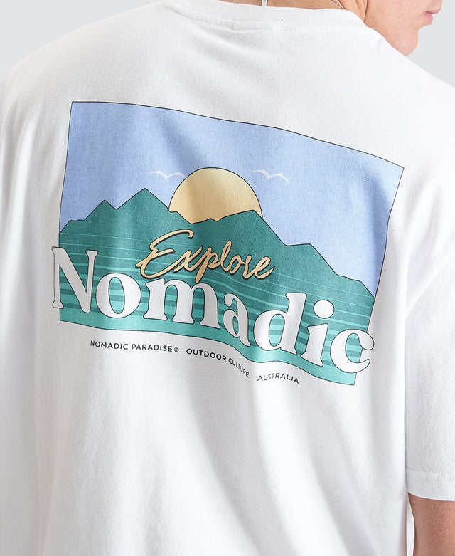 Nomadic Paradise Panorama Relaxed Tee Optical White