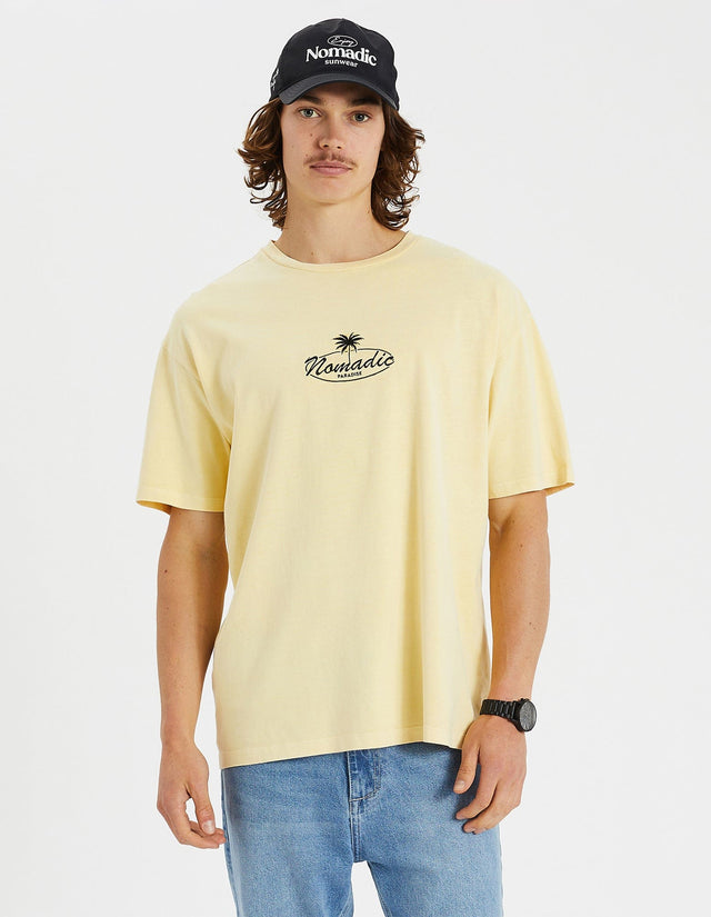 Nomadic Paradise Prestige Box Tee Pigment Lemon Icing