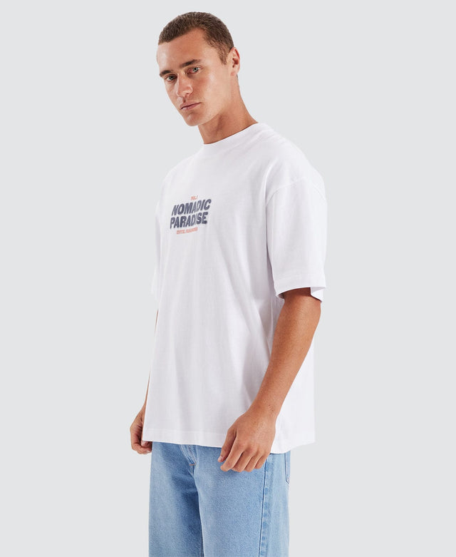 Nomadic Paradise Radical Street Fit T-Shirt White