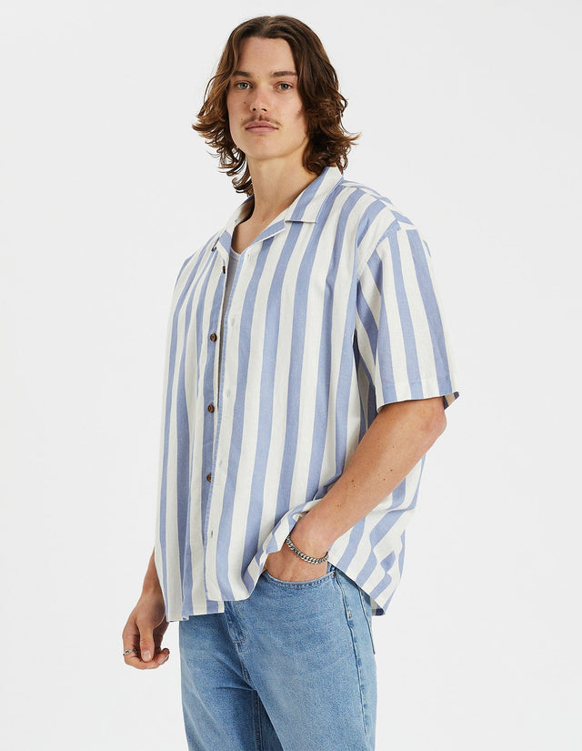 Nomadic Paradise Realm Shirt Linen Stripe