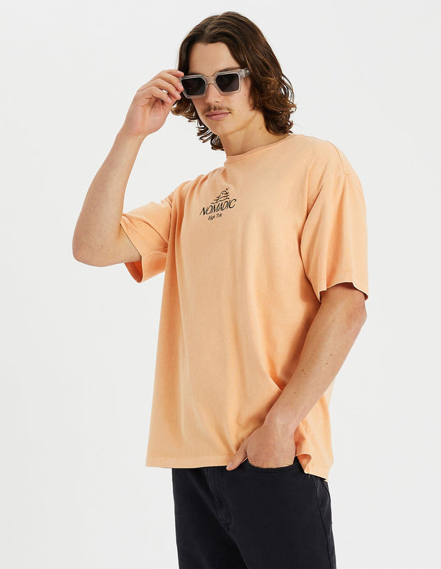 Nomadic Paradise Southeast Box Fit Tee Pigment Peach Fuzz