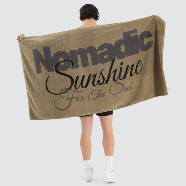 Nomadic Paradise Sunshine Beach Towel Dusty Olive