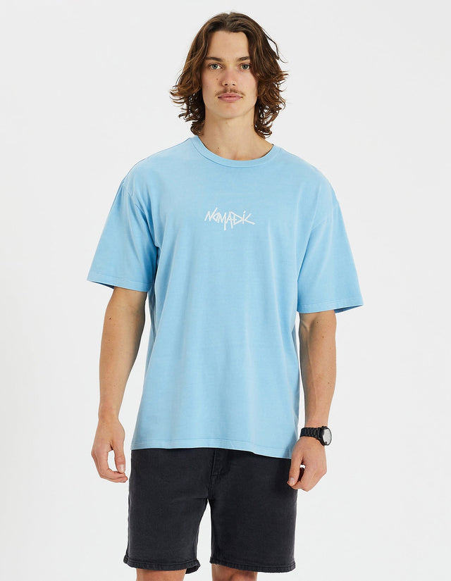 Nomadic Paradise Symposium Box Fit Tee - Pigment Air Blue BLUE