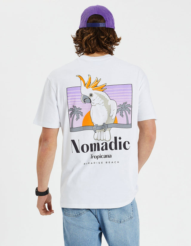 Nomadic Paradise Trade Relaxed Tee - Optical White WHITE