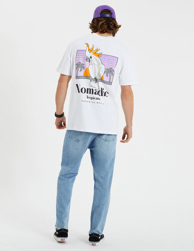 Nomadic Paradise Trade Relaxed Tee - Optical White WHITE