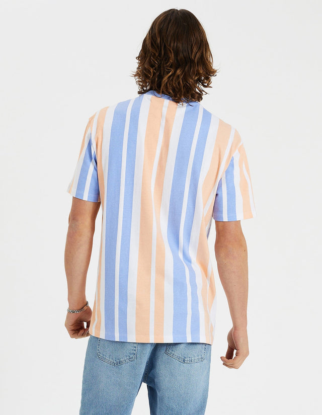 Nomadic Paradise Urban Relaxed Tee in Peach Stripe