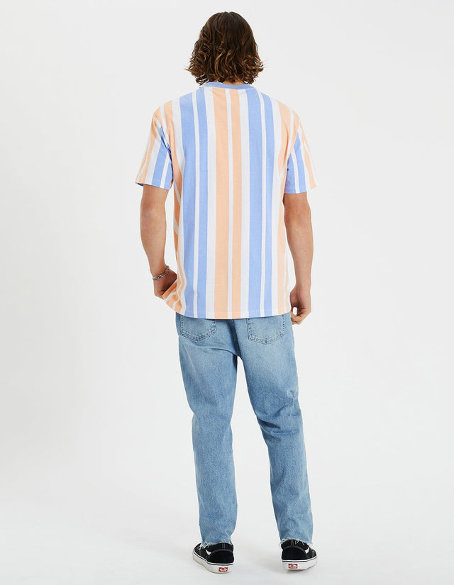 Nomadic Paradise Urban Relaxed Tee in Peach Stripe