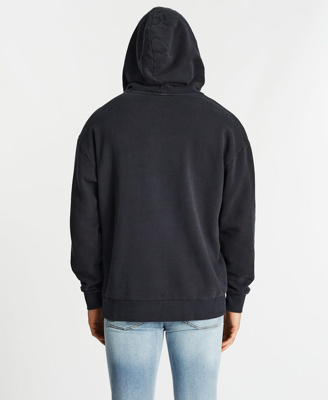 Nomadic Peaches Relaxed Hooded Sweater - Jet Black BLACK