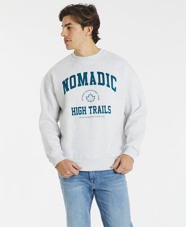 Nomadic Ralston Relaxed Sweater - Snow Marle GREY