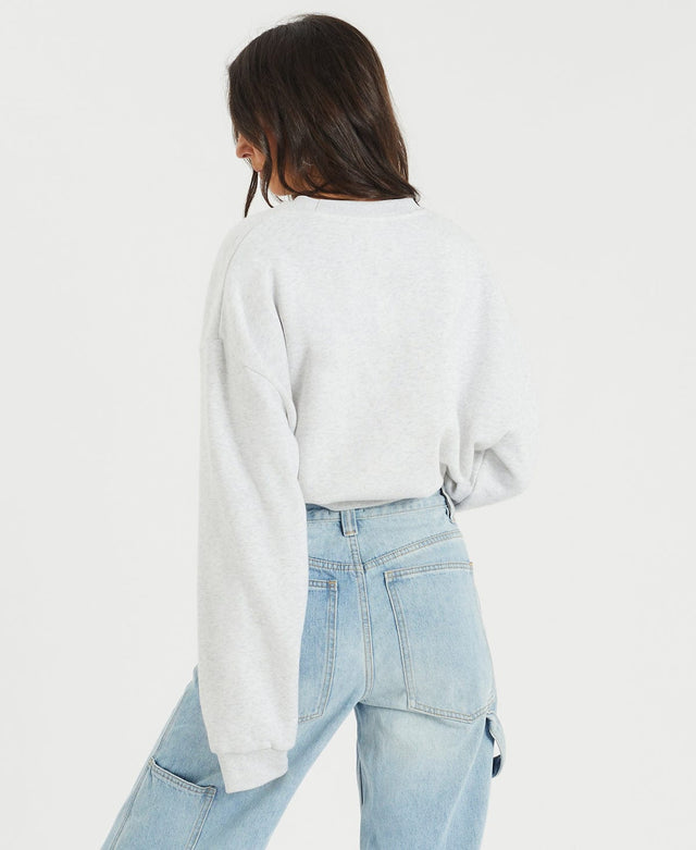 Nomadic Ralston Relaxed Sweater - Snow Marle GREY