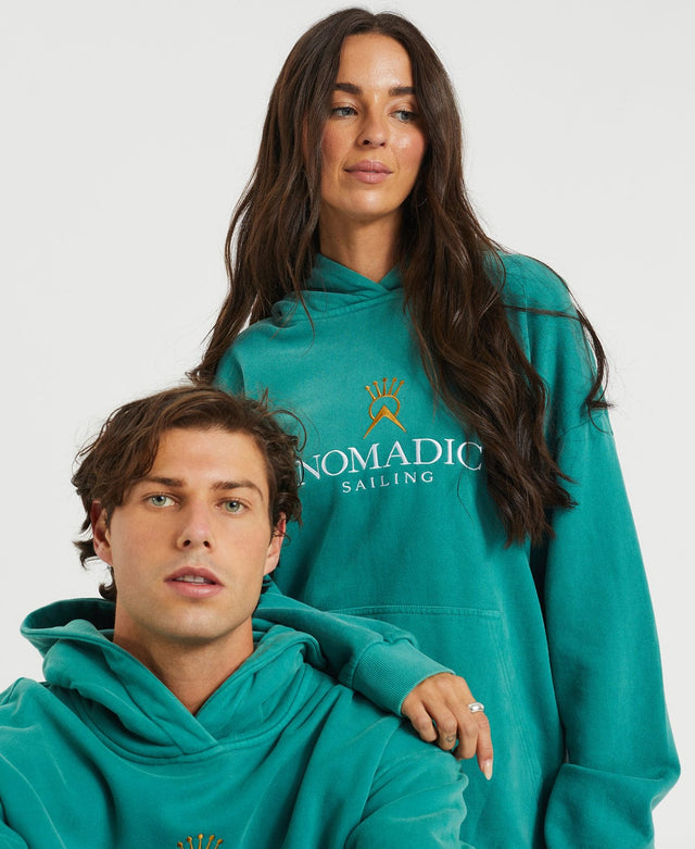 Nomadic Sailor Relaxed Hoodie Pigment Antique Green