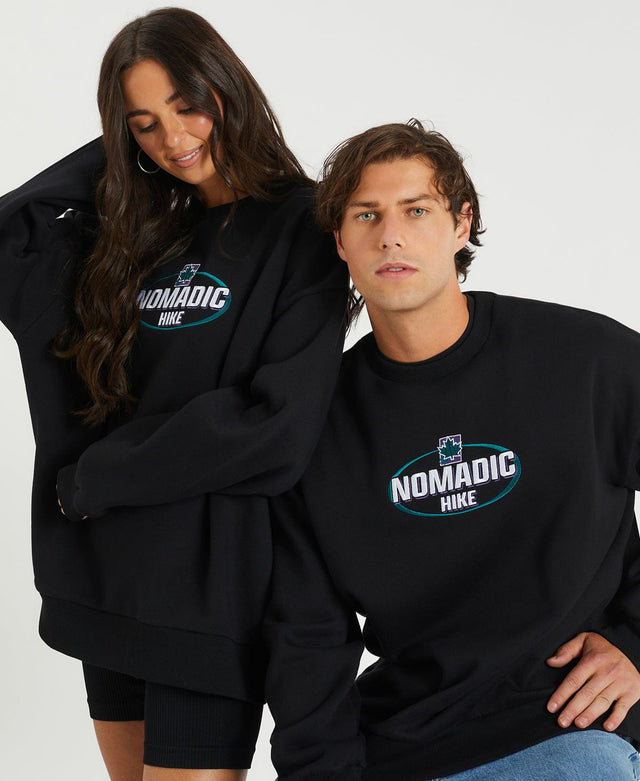 Nomadic Scandia Relaxed Sweater - Anthracite Black BLACK