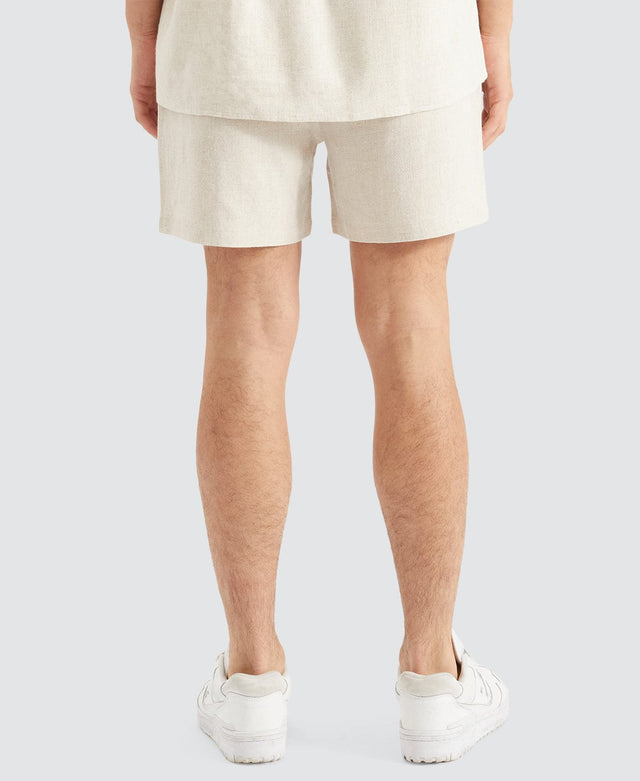 Nomadic Seaside Linen Shorts Oatmeal