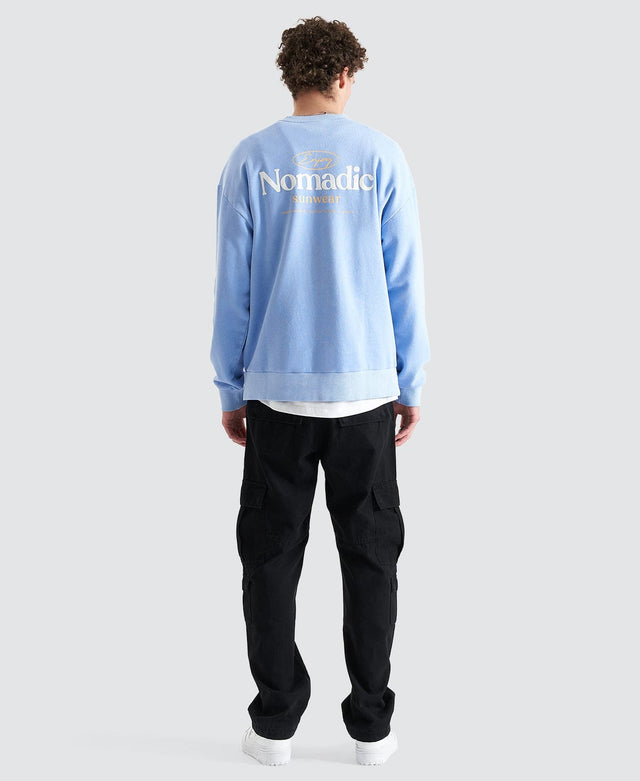 Nomadic Valley Relaxed Sweater - Pigment Vista Blue BLUE