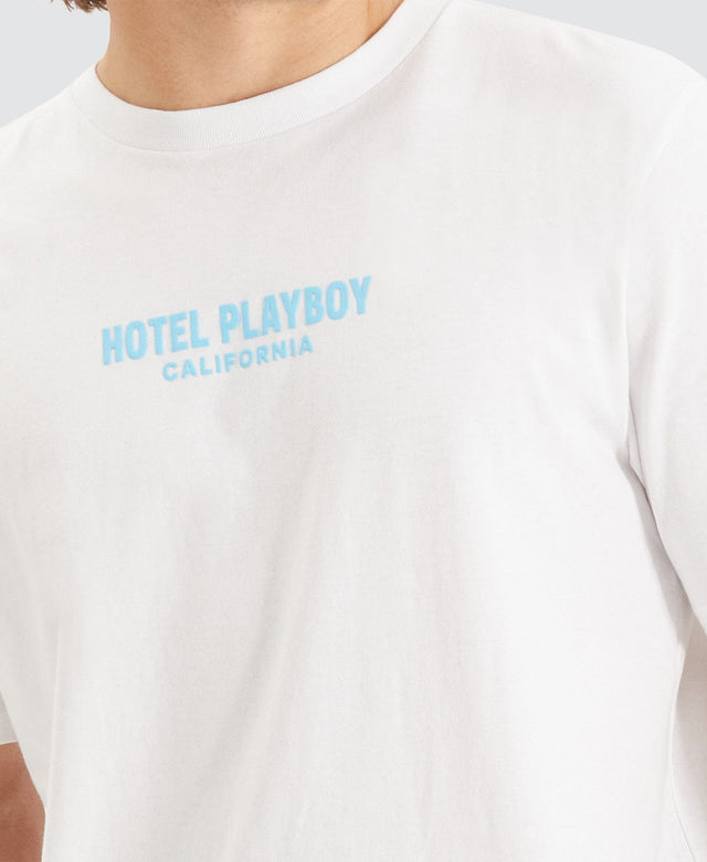 Playboy Hotel Playboy California Original Fit T-Shirt White