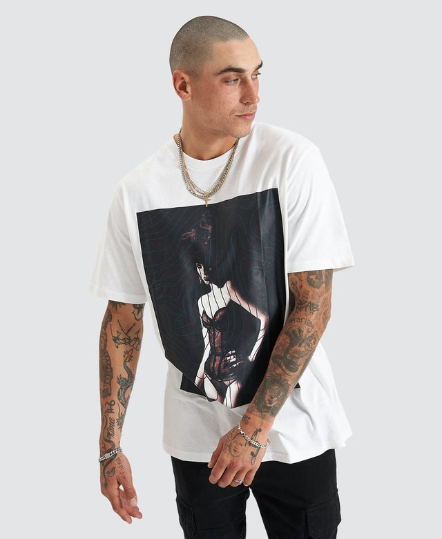 Playboy Playboy Route Path T-Shirt Off White