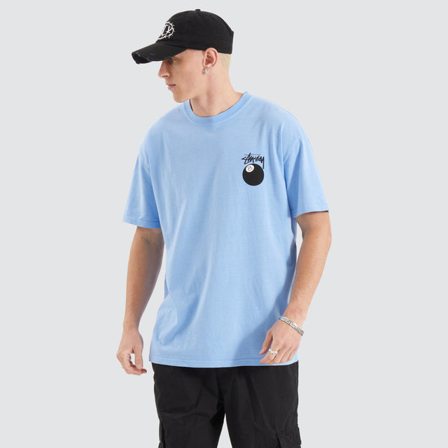 Stussy 8 Ball LCB SS Tee Pigment Blue