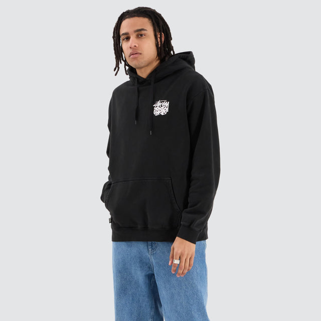 Stussy Pair Of Dice Hood Black