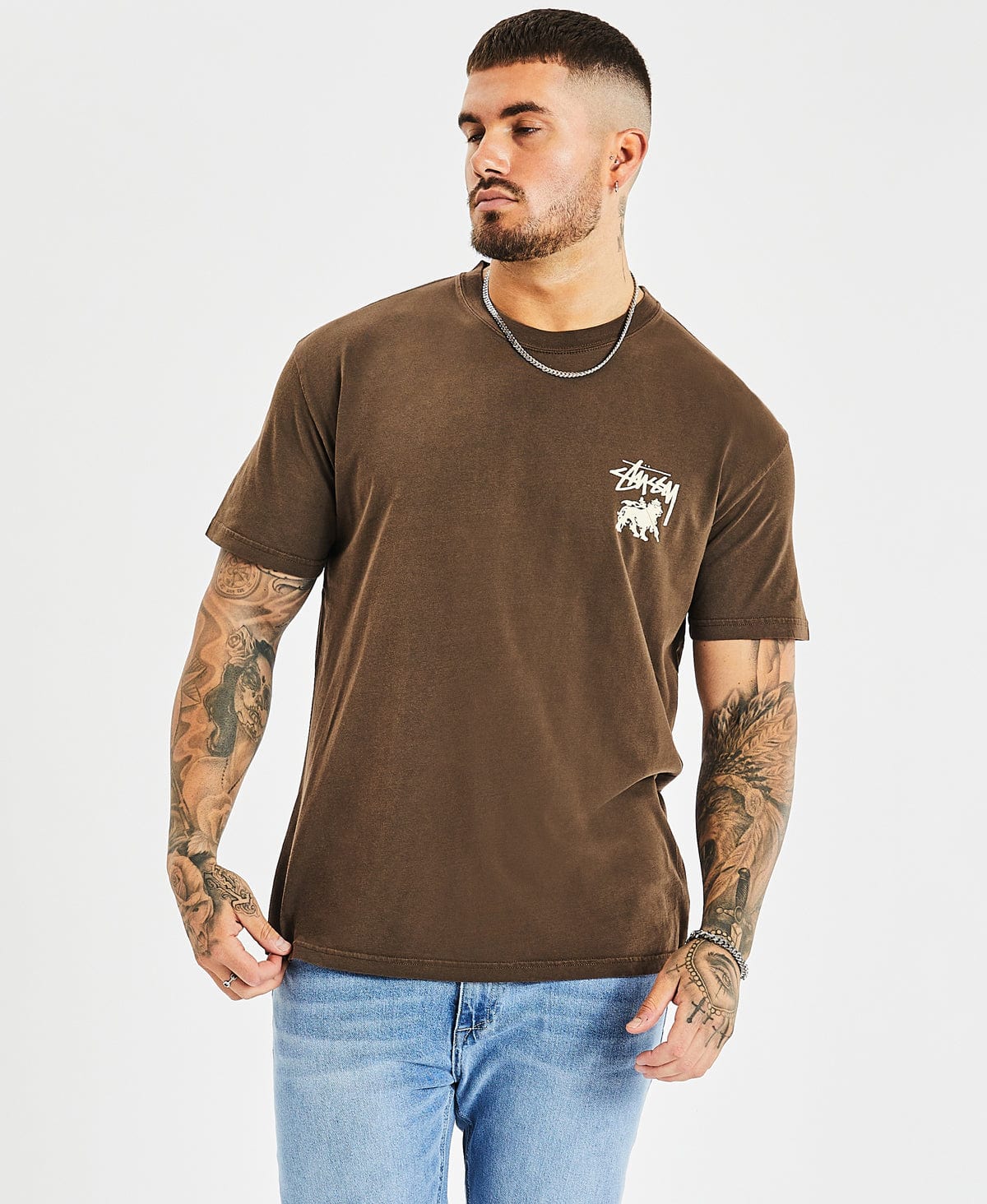 Rasta Dot 50-50 T-Shirt Pigment Brown – Neverland Store