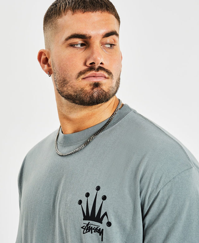 Stussy Regal Crown T-Shirt Dusty Grey