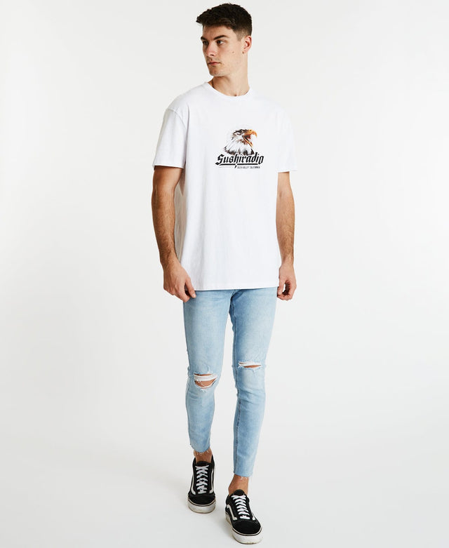 Sushi Radio Arrival Relaxed T-Shirt White
