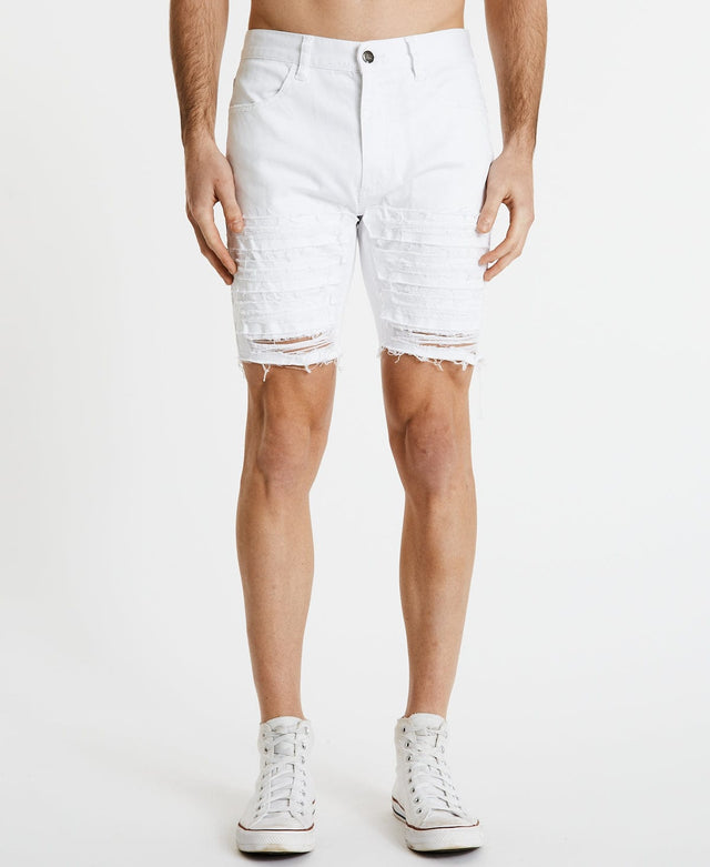 Sushi Radio Blade Runner Raw Hem Short White