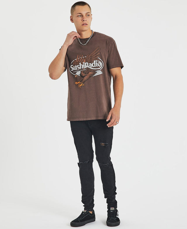 Sushi Radio Fierce Relaxed T-Shirt Pigment French Brown