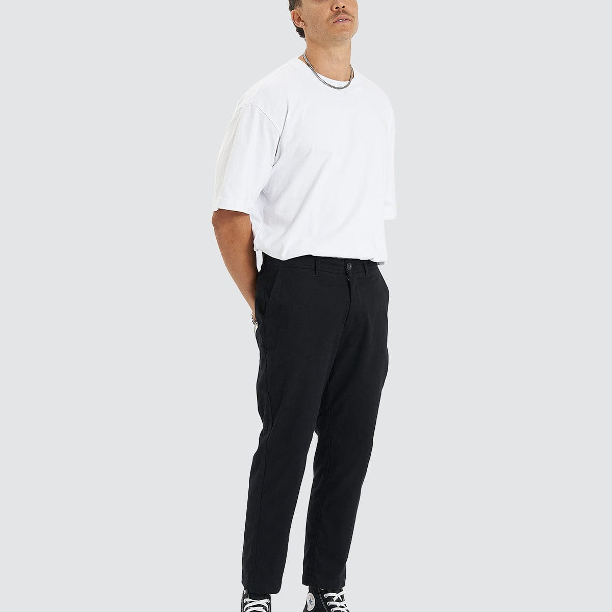 Sledgehammer Cropped Trouser Pants Black – Neverland Store