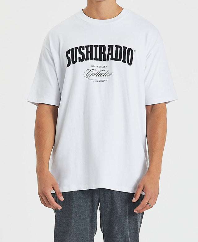 Sushi Radio Warfare Box Fit T-Shirt White