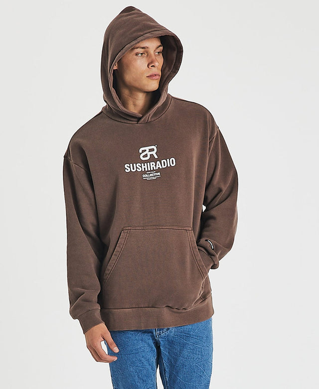 Sushi Radio Wicked Relaxed Hoodie Pigment French Brown