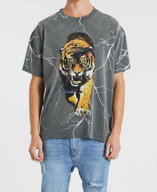 The People Vs Tiger Storm Vintage Tee Black