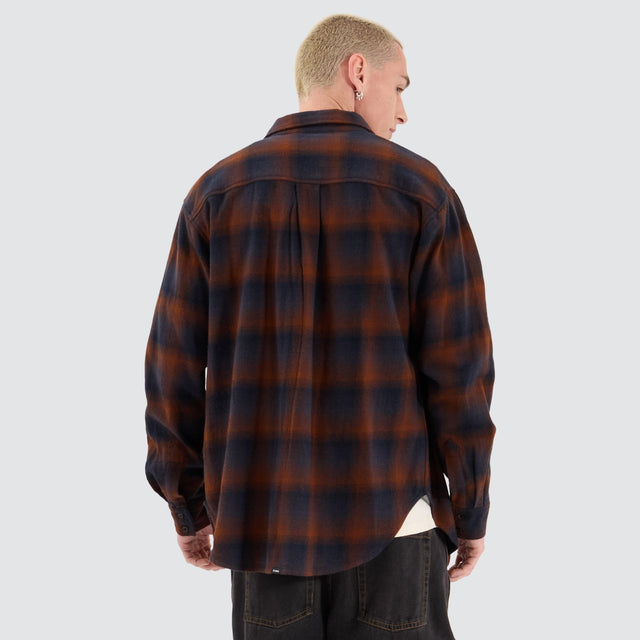 Thrills Barrio Flannel Shirt Blue