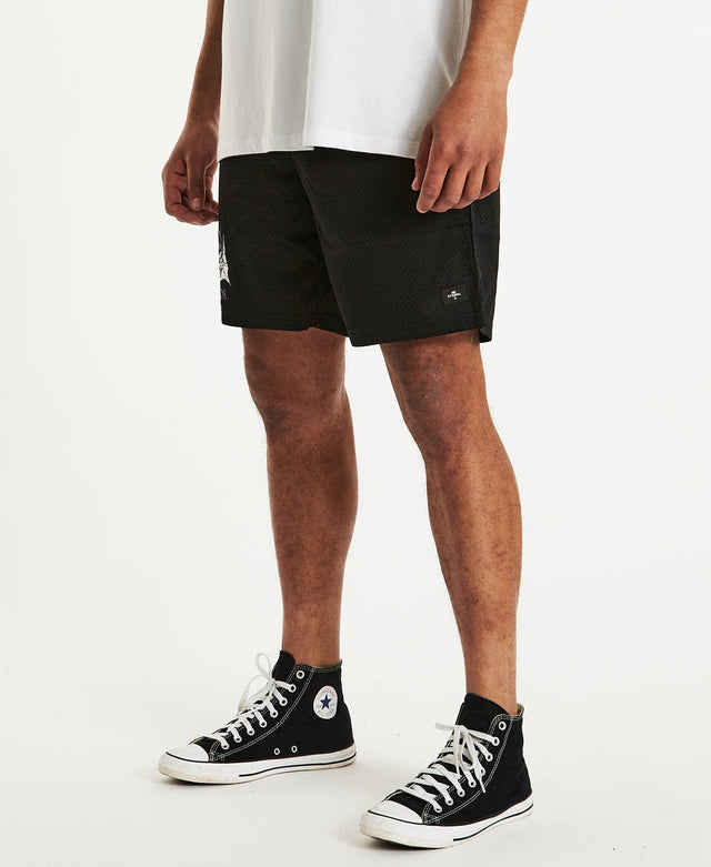 Thrills Chaos Skull Mesh Short Black