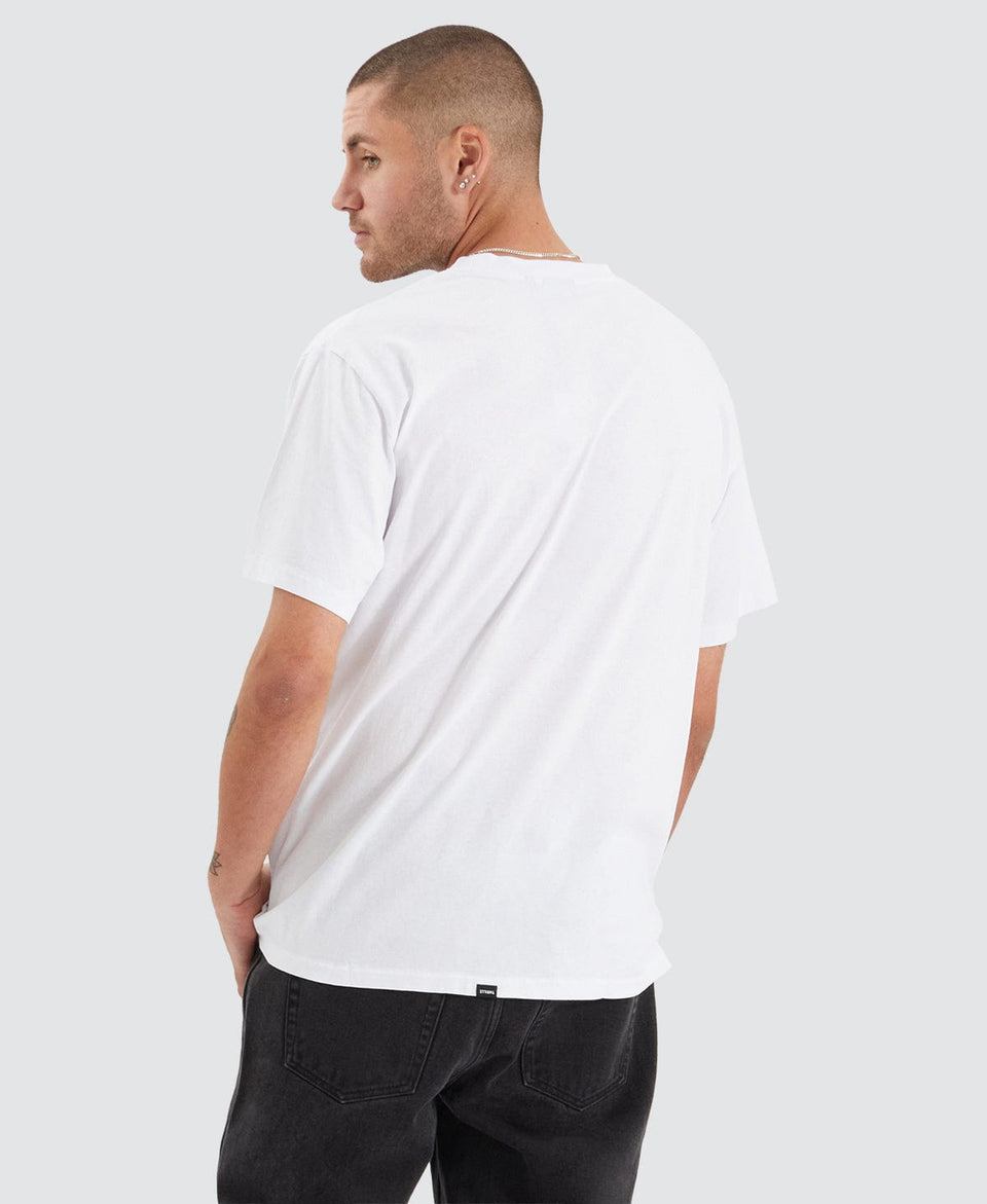 Come Enjoy Reality Merch Fit T-Shirt White | Neverland Store