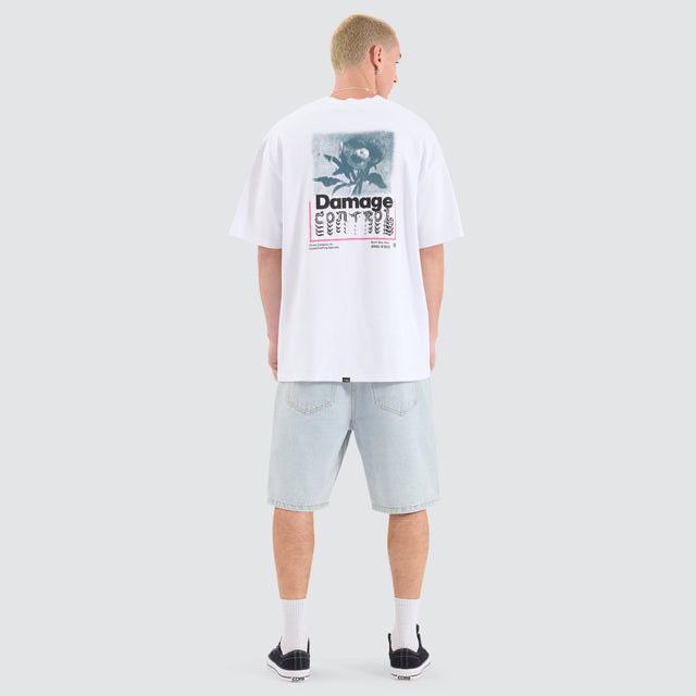 Thrills Controlled Damage Tee White