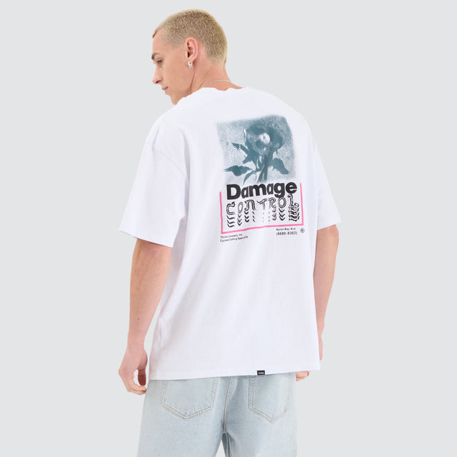 Thrills Controlled Damage Tee White