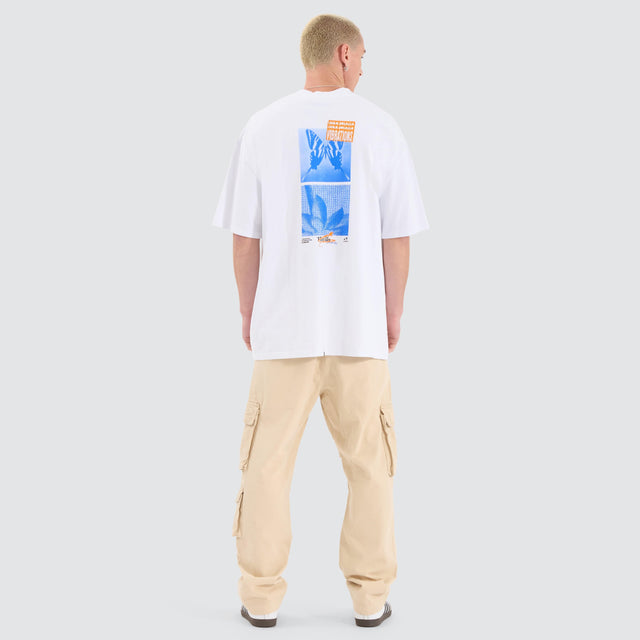 Thrills Earthdrone Box Fit Oversized Tee White