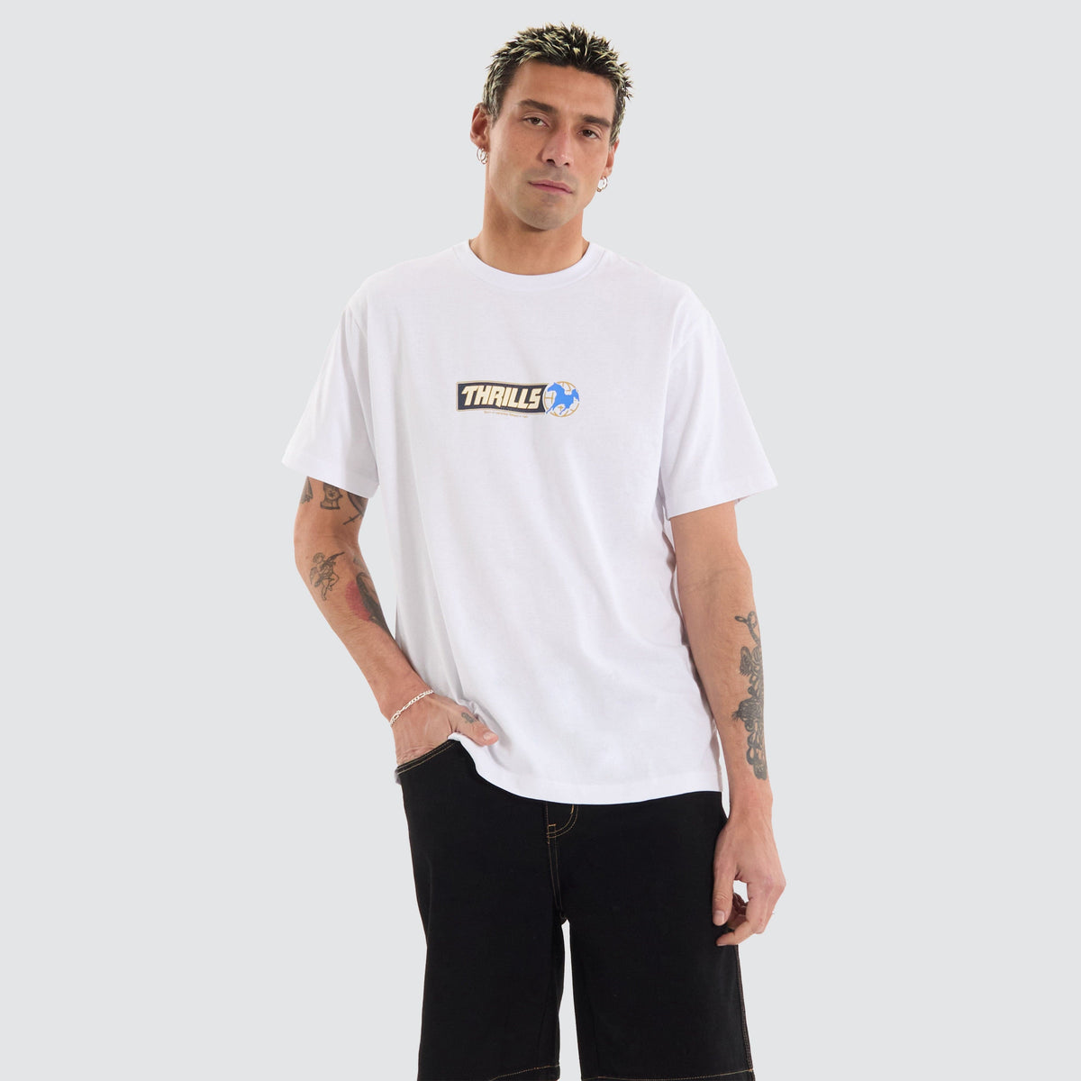 THRILLS Especial Merch Fit Tee in White | Neverland Store
