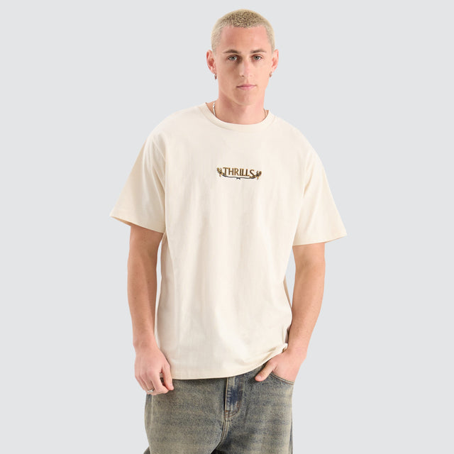 Thrills Flowershop Merch Fit Tee White