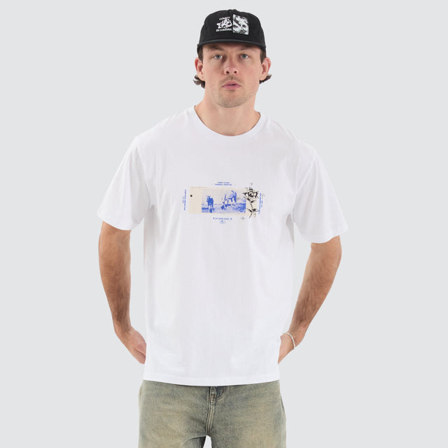 Thrills Friendly Service Tee White