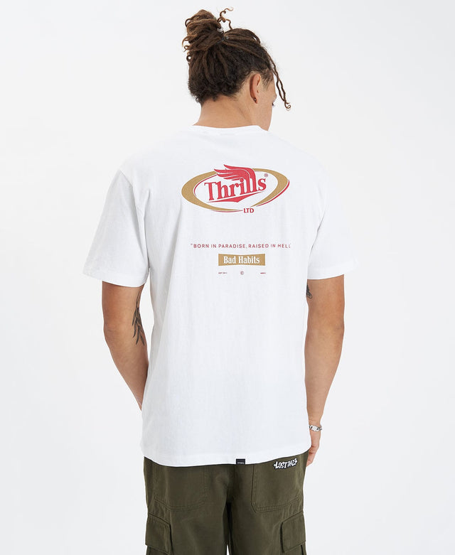 Thrills King Of Paradise Merch Fit T-Shirt White