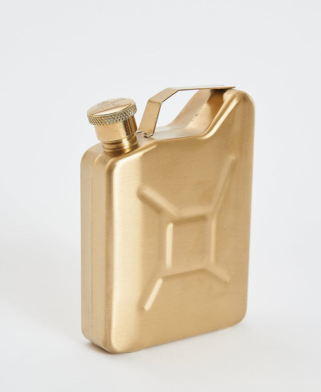 Thrills Military Flask-Anti Brass BROWN