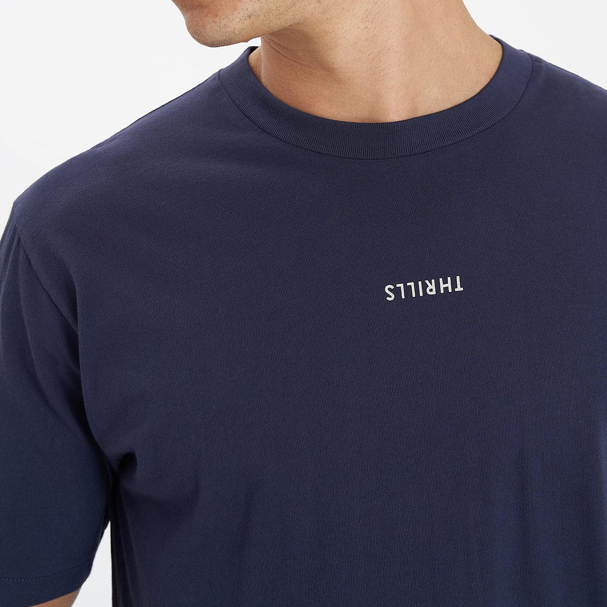 Minimal Thrills Merch Fit T-Shirt Navy | Neverland | Neverland Store