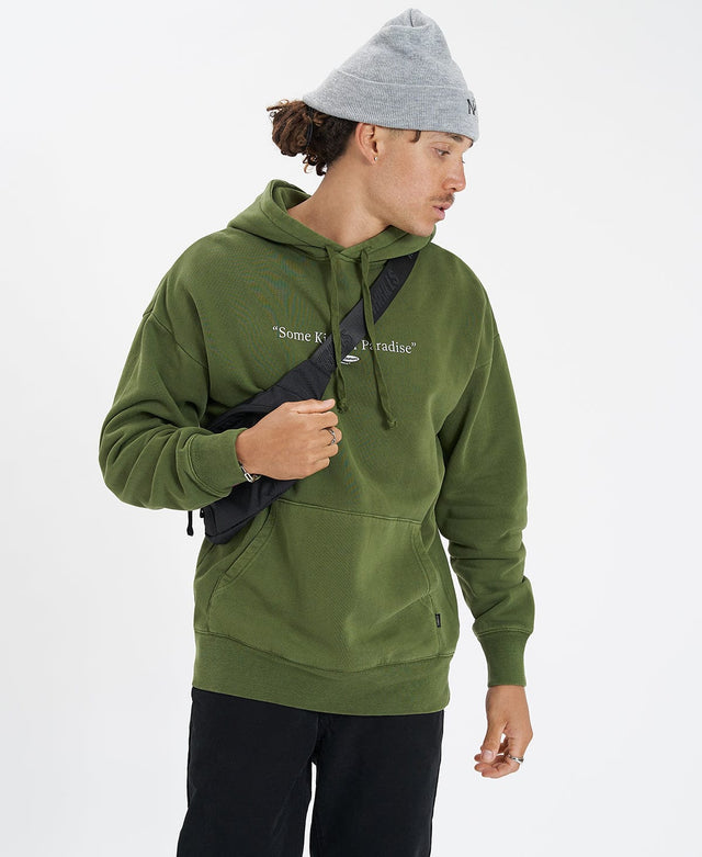 Thrills Some Kind Of Paradise Slouch Pull On Hoodie Kiwi Green