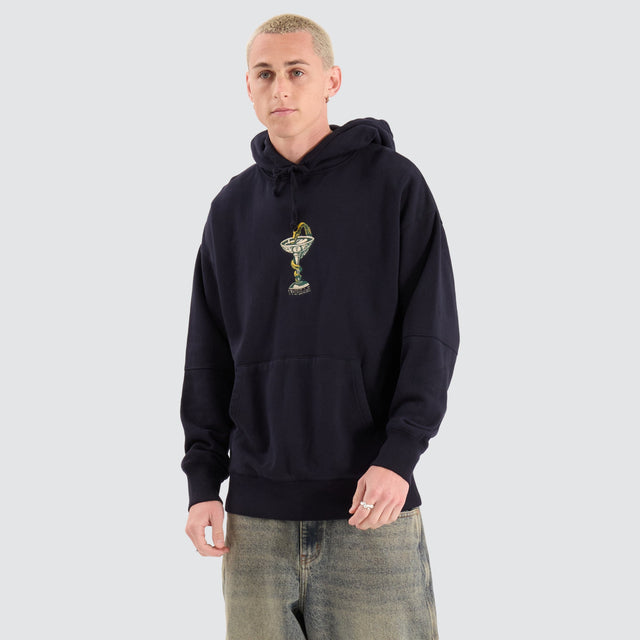 Thrills Thou Shall Not Slouch Midnight Blue Hoodie