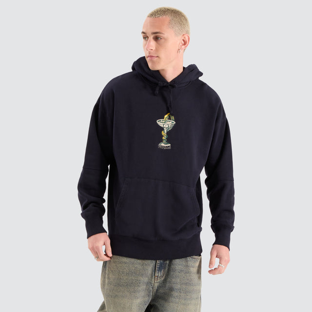 Thrills Thou Shall Not Slouch Midnight Blue Hoodie